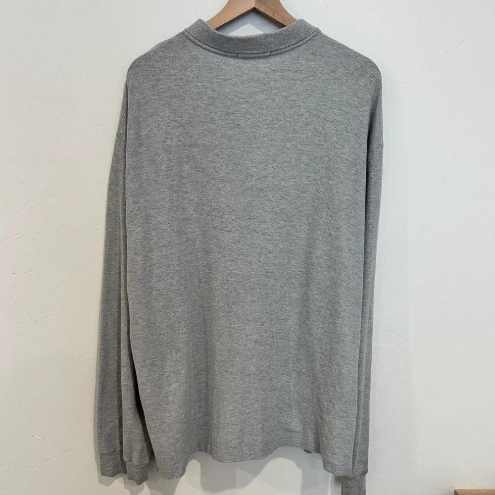 Lauren‎ Ralph Lauren Men’s Gray Long Sleeve Polo Shirt XXL Classic Fit